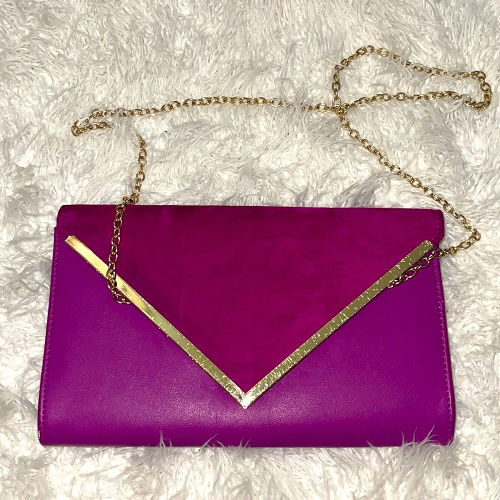 Purple clutch from Aldo